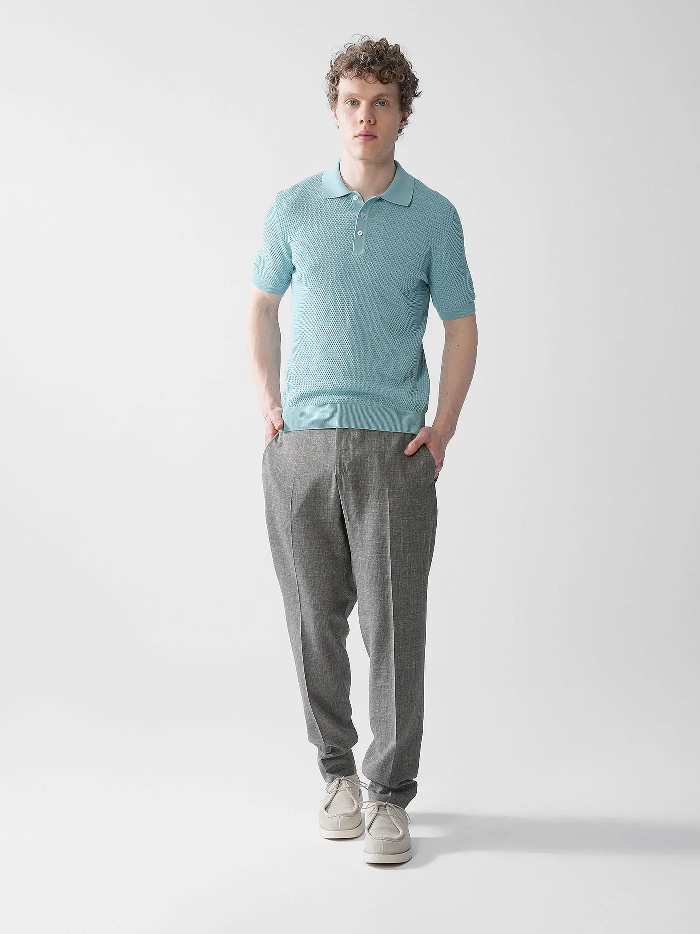 GRAN SASSO | Poloshirt | hellblau